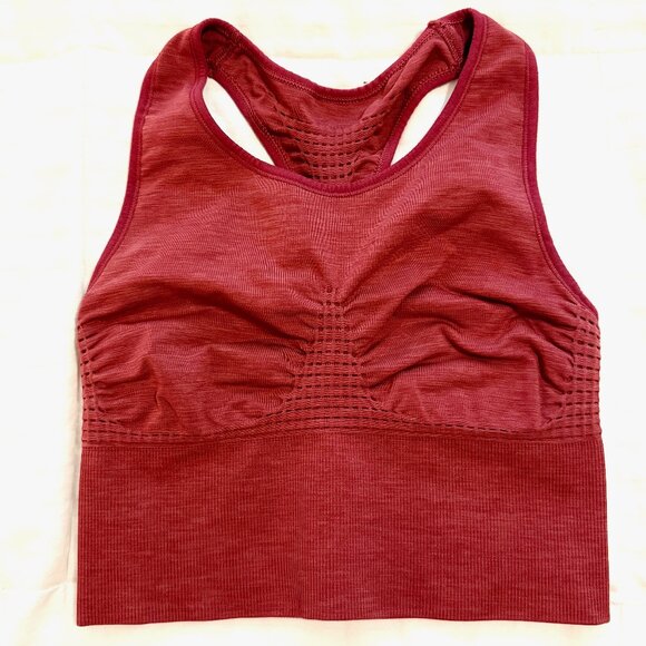 Sweaty Betty Stamina Longline Sports Bra Renaissance Red Size Medium - Picture 3 of 6